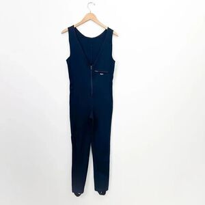 ODLO of Norway Vintage Retro Women’s Navy Blue Salopette Stirrup PantJumpsuit